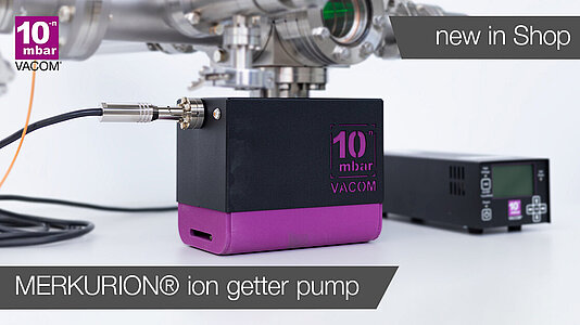 Ion getter pump of MERKURION series