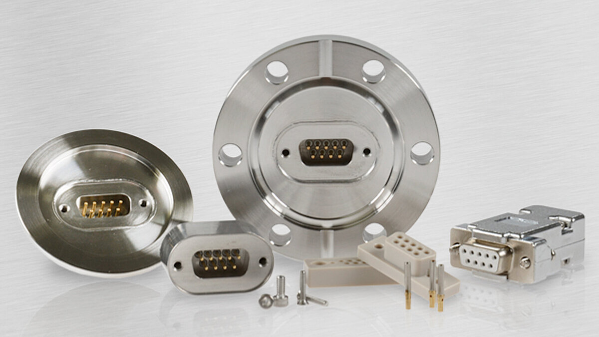 Different SUB-D flanges and feedthrough for aerospace